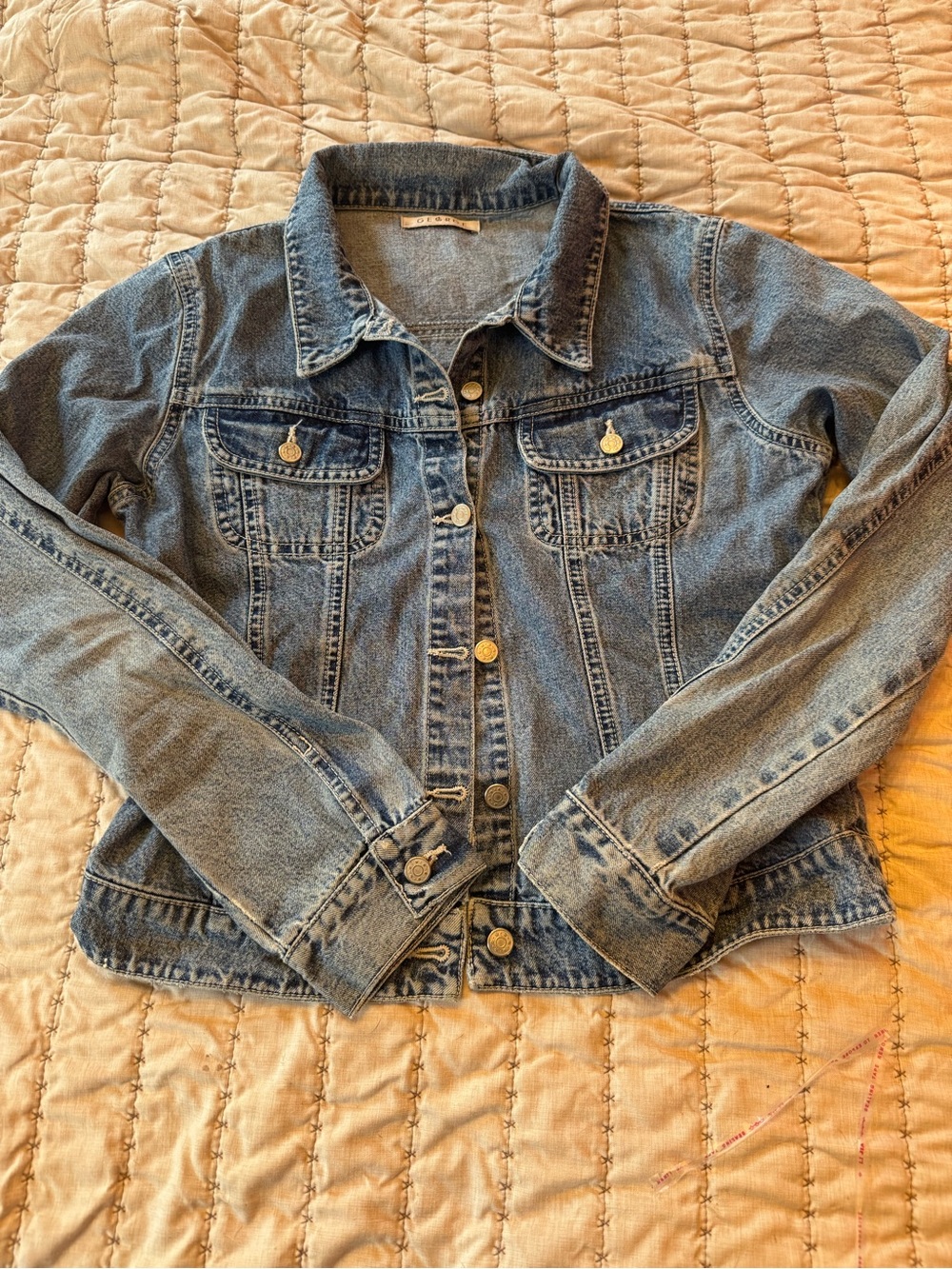 0009 George Light Blue Denim Jacket - Picture 2 of 4